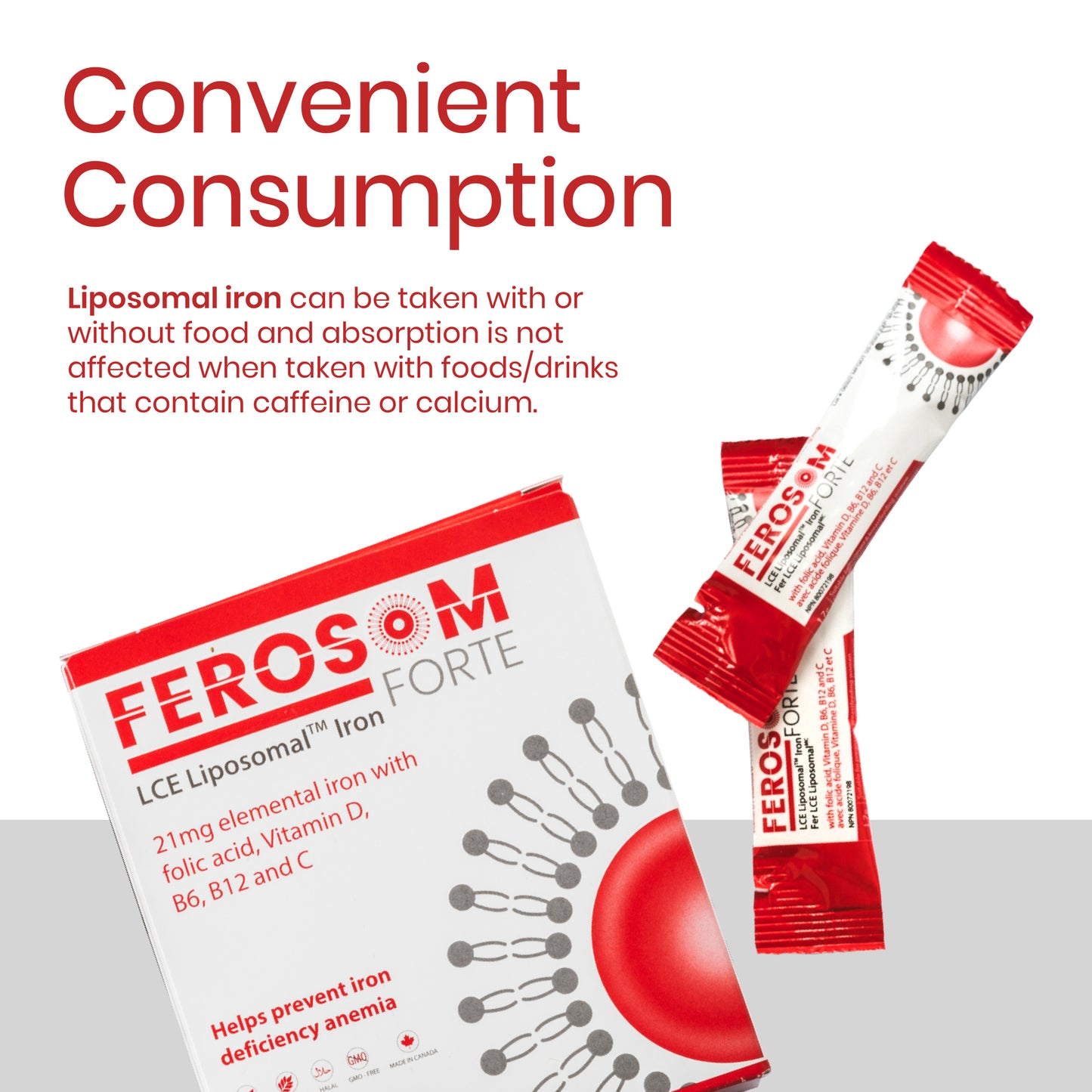 LCE Liposomal Iron Sachets – Berry-flavoured